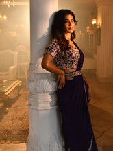 Suta Zardosi Floral Stitched Saree